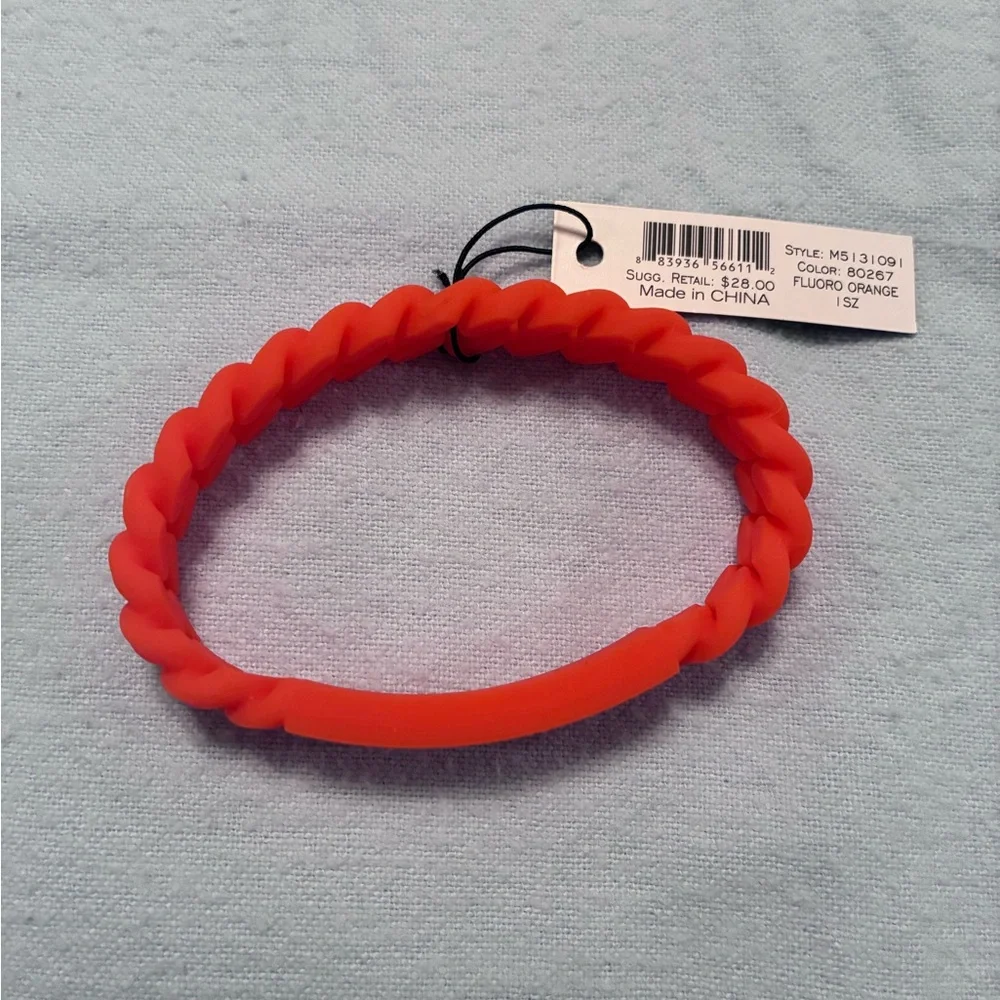 Marc by Marc Jacobs Braided Bracelet in color fluoro orange - Picture 3 of 8